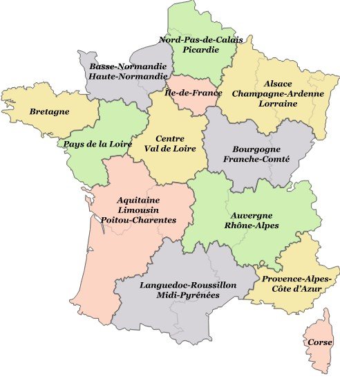 Régions de France